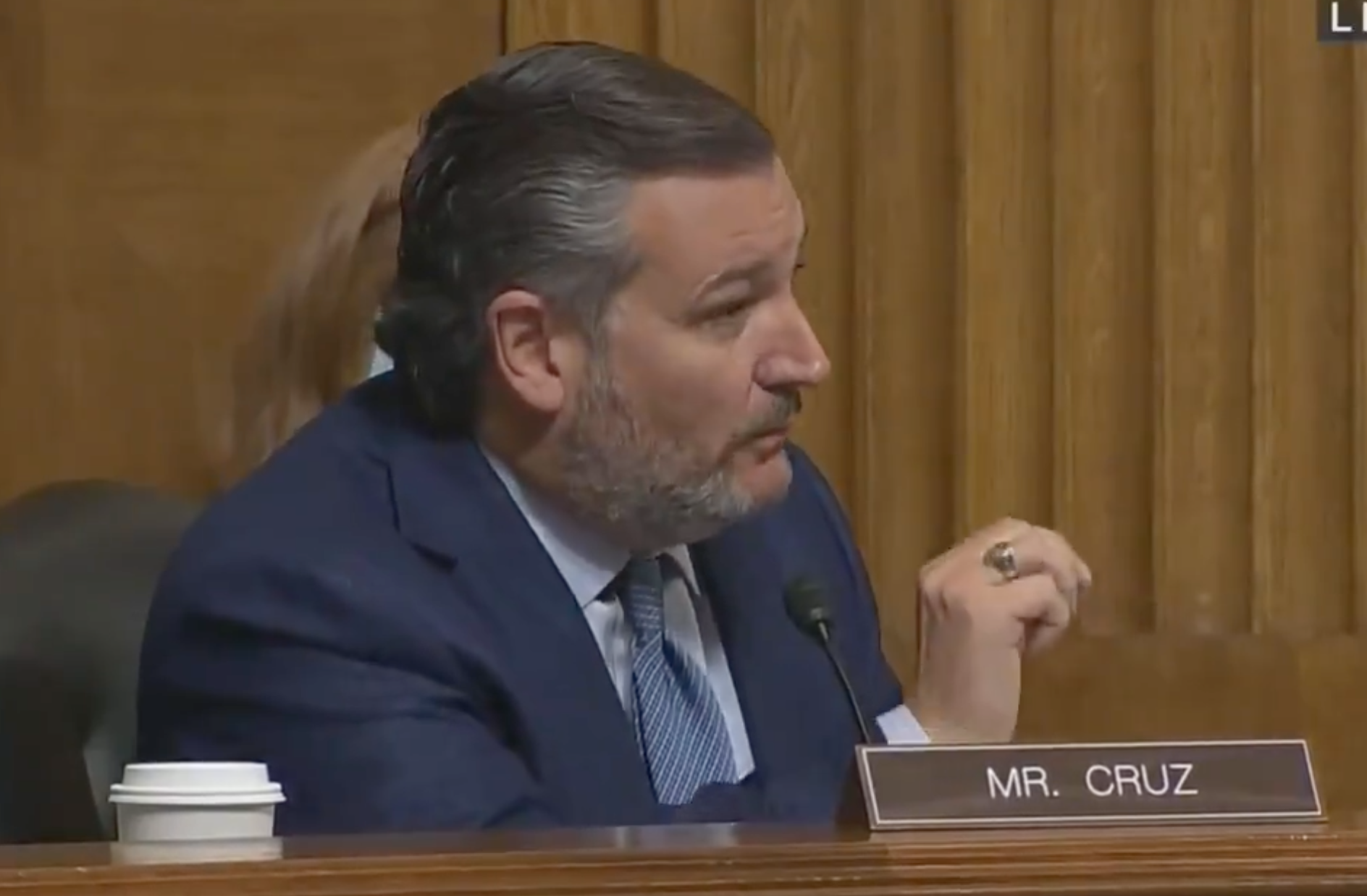 Sen Ted Cruz Appears To Walk Out Of Hearing After Getting Called Out ...